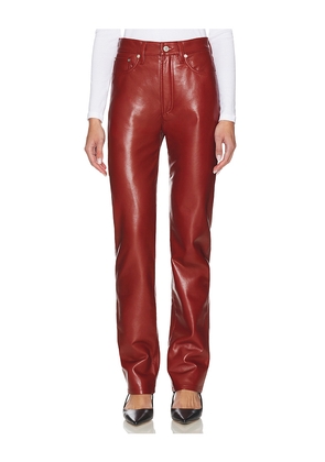 AGOLDE 90's Pinch Waist Long in Brick. Size 24. Also in 25, 26, 27, 28, 30, 32, 33, 34.