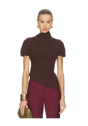 Cult Gaia Annemie Top in Brown. Size M. Also in XS, S, L.