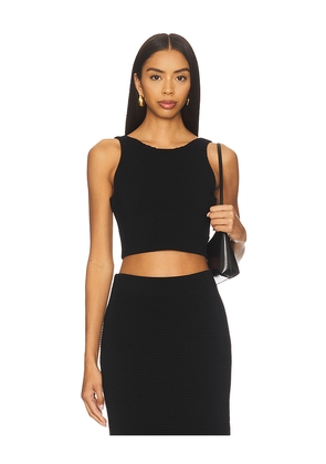 Aje Agave Knit Top in Black. Size M. Also in L, S, XS, XXS.