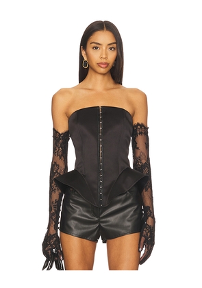 Aniye Records Len Bustier Top in Black. Size M. Also in S, L.