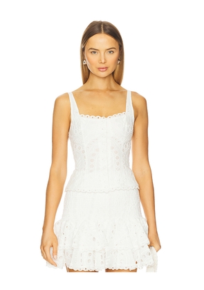 Charo Ruiz Ibiza Nereus Top in White. Size M. Also in XS, S, L, XL.