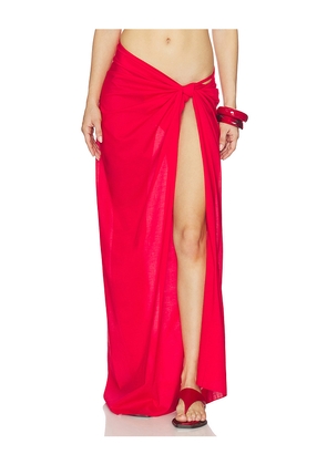 Eterne Esme Maxi Sarong in Red.