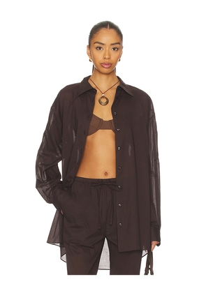 Eterne Lucien Top in Brown. Size L/XL. Also in XS/S, M/L.