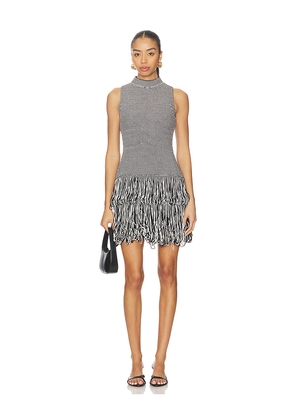 ET OCHS Pernille Knit Dress in Black,White. Size M. Also in L, S, XS.