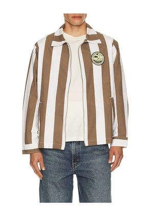 Duvin Design Beach Club Jacket in Brown. Size M. Also in S, L, XL/1X.