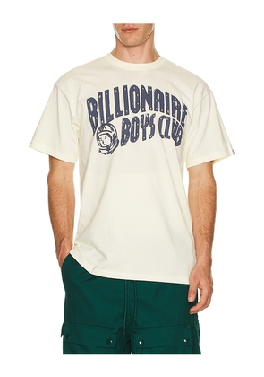 Billionaire Boys Club Curve Tee in Ivory. Size M. Also in S, L, XL/1X.