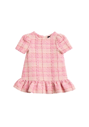 Bardot Junior Ines Boucle Mini Dress in Pink. Size 12-18mo. Also in 2yr, 3yr.