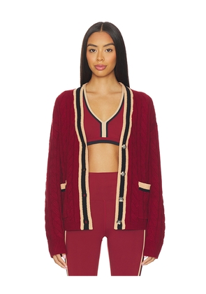 BEACH RIOT Gene Cardigan in Burgundy. Size M. Also in L, XL.