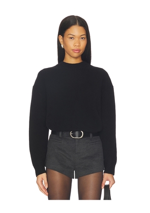 ANINE BING Lee Crew Sweater in Black. Size M. Also in L, S, XS.