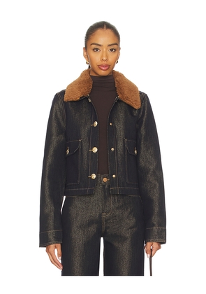 BLANKNYC Cropped Denim Jacket in Blue. Size M. Also in L, S, XS.