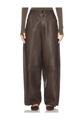 ALLSAINTS Jett Lea Trouser in Brown. Size 10. Also in 8.