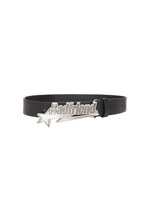 Badfriend Star Logo Belt in Black. Size S/M. Also in L/XL.
