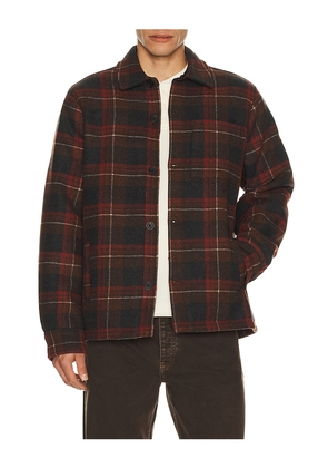 Barefoot Dreams Plaid Shacket in Red. Size M. Also in S, L, XL/1X.
