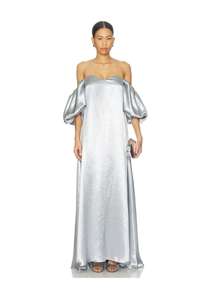 CAROLINE CONSTAS Palmer Gown in Baby Blue. Size S. Also in M, XS.