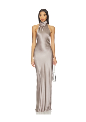 Amanda Uprichard Santana Gown in Grey. Size M. Also in L, S, XL.
