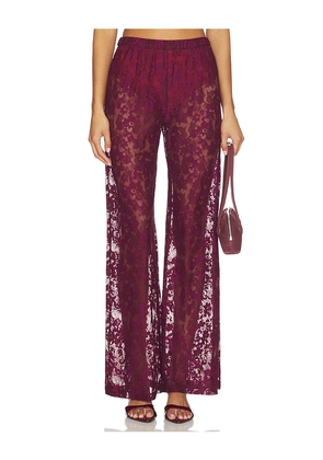 Amanda Uprichard x REVOLVE Mariko Pant in Wine. Size M. Also in L, S, XS.