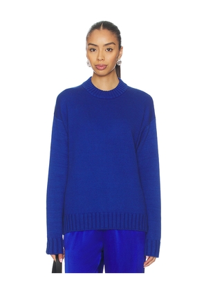 DONNI. The Cotton Cashmere Crewneck in Royal. Size M. Also in XS, S, L.