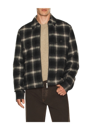 ALLSAINTS Bayo Sherpa Jacket in Black. Size XL/1X. Also in M.