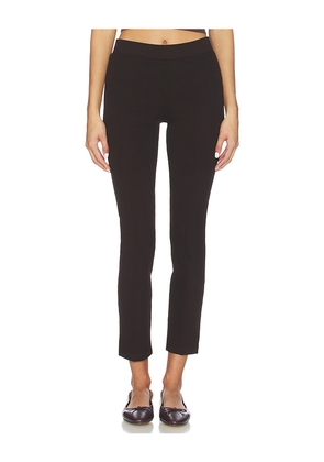 DONNI. The Rib Straight Pant in Chocolate. Size S. Also in XXS, XS, M.