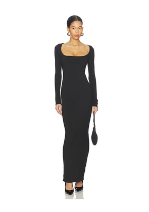 ALL THE WAYS Anneliese Maxi Dress in Black. Size M. Also in L, S, XS.