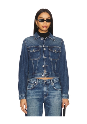 Citizens of Humanity Charisse Shrunken Jacket in Blue. Size M. Also in XS, S, L, XL.