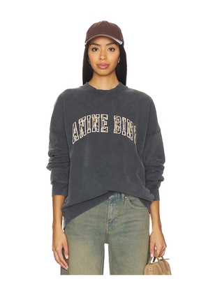 ANINE BING Miles Sweatshirt Anine Bing Leopard in Black. Size M. Also in XS, S.