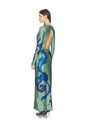 Especia Lim in Bloom Maxi Dress in Sage,Royal. Size S. Also in XS.