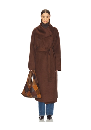 Camila Coelho Mirta Coat in Brown. Size M. Also in XXS, XS, S, L, XL.