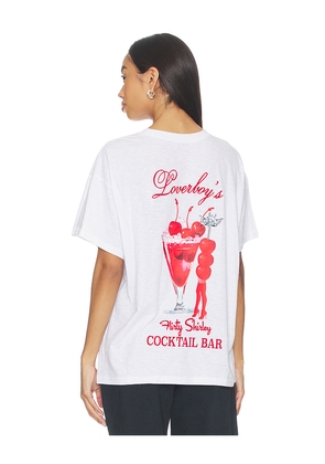 Boys Lie X Loverboy Flirty Shirley Slub Boyfriend T-shirt in White. Size S/M. Also in L/XL.