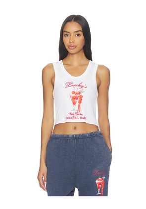 Boys Lie X Loverboy Flirty Shirley Randy Tank Top in White. Size XL/XXL. Also in XS/S, M/L.