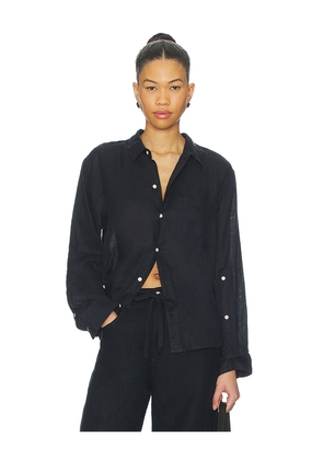 Citizens of Humanity Kayla Shrunken Shirt in Navy. Size M. Also in XS, S, L, XL.