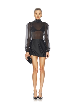 Camila Coelho Ruvina Mini Dress in Black. Size M. Also in XXS, L.