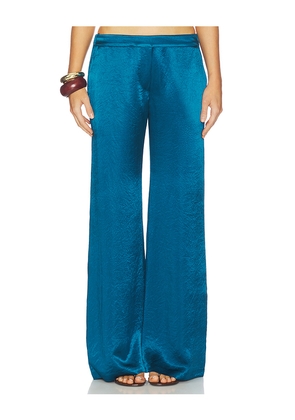 Amanda Uprichard Kordell Pants in Teal. Size L. Also in M, S, XL, XS.