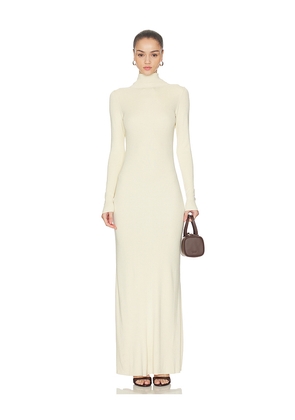 Aya Muse Elowen Maxi Dress in Cream. Size XS. Also in S, XXS.