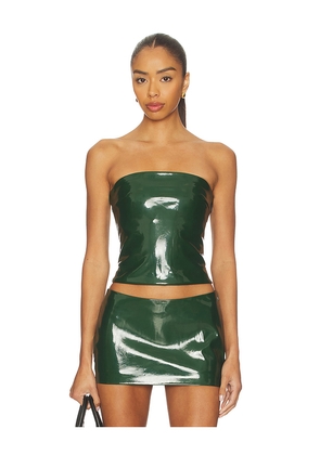 CULTNAKED Killa Strapless Top in Dark Green. Size M. Also in S.