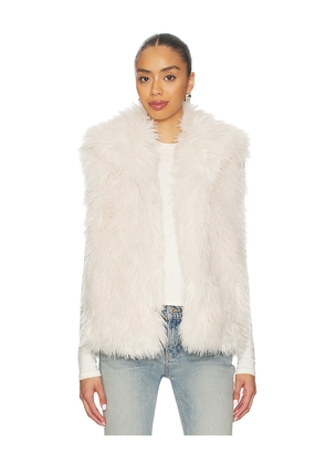 Adrienne Landau Imogen Vest in Ivory. Size M. Also in L.