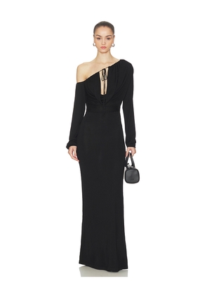 Aya Muse Sola Maxi Dress in Black. Size M. Also in S.