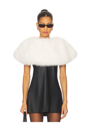 Adrienne Landau Luna Shawl in White. Size XS/S. Also in M/L.