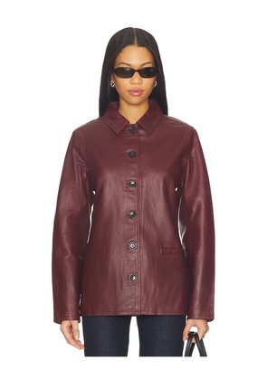 DL1961 Harloe Jacket in Burgundy. Size S. Also in XS, M.