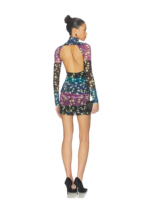 AFRM Lavinia Dress in Black,Purple. Size L. Also in S, XXS, XS, M, XL, XXL, 1X.