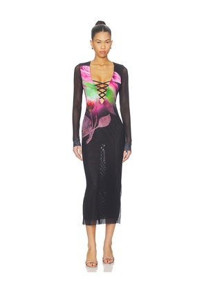 AFRM Cambria Dress in Black. Size L. Also in M, S, XL, XS, XXS.