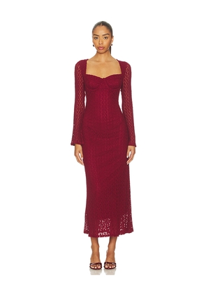 ASTR the Label Tamia Dress in Wine. Size M. Also in XS, S, L.