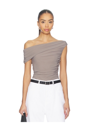 AGOLDE Sherilyn Bodysuit in Taupe. Size M. Also in L, S, XL, XS.
