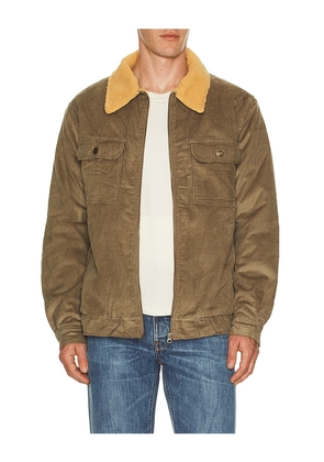 Critical Slide Coastal Cord Jacket in Taupe. Size M. Also in S, L, XL/1X.