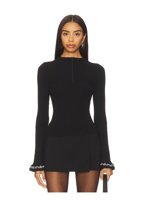 Alexander Wang Logo Ribbed Pullover in Black. Size S. Also in M.