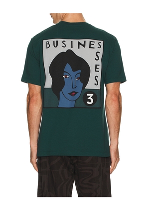 By Parra Nothing Please T-Shirt in Green. Size M. Also in S.