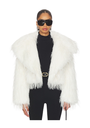 Adrienne Landau Lilith Jacket in White. Size M. Also in L, S.