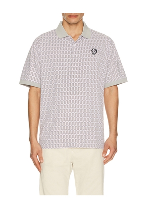 Devereux Golf The Disco Rodeo Polo in Grey. Size M. Also in L, S.