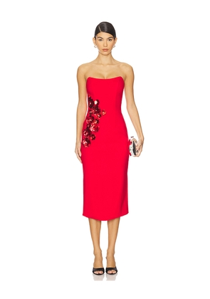 ELLIATT Yasmine Maxi Dress in Red. Size M. Also in L, S, XS.