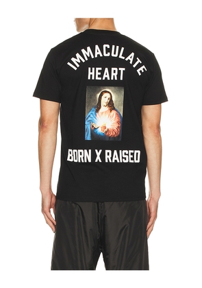 Born x Raised Immaculate Tee in Black. Size L. Also in S, M, XL/1X.